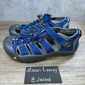 Keen Newport H2 Hiking Shoes Sandals 1009962 Blue Depths Gargoyle Big Kids Sz 6